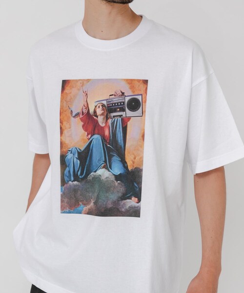 URBAN RESEARCH(アーバンリサーチ)の「I LOVE HIP HOP T-SHIRTS(Tシャツ/カットソー・メンズ・WHITE/BLACK・M/L/XL)」の4枚目の写真
