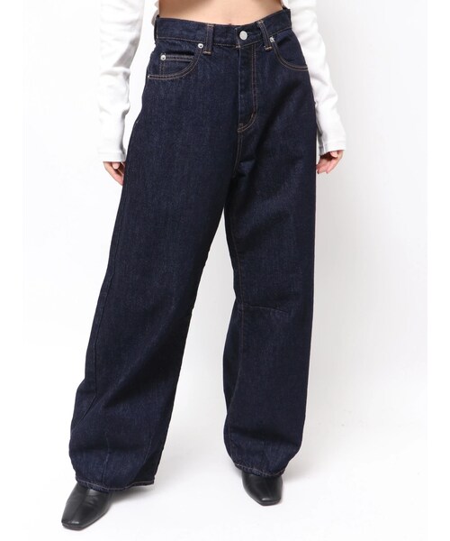Ungrid（アングリッド）の「カーブルーズデニム（デニムパンツ・レディース・インディゴ・24ｲﾝﾁ/25ｲﾝﾁ/26ｲﾝﾁ）」の2枚目の写真