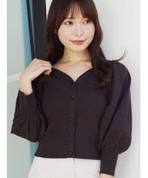 MERCURYDUO | 3WAYパワショルリブニットカーディガン(カーディガン/ボレロ)