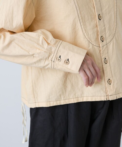 かぐれ(カグレ)の「Vlas Blomme ステッチヨークブラウス(シャツ/ブラウス・レディース・Beige/Black・FREE)」の18枚目の写真