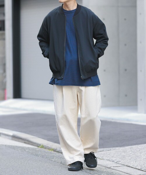 ITEMS URBANRESEARCH(アイテムズ アーバンリサーチ)の「TRストレッチ ジップアップブルゾン(ブルゾン・メンズ・BLK/GRY/BEG・M/L)」の9枚目の写真