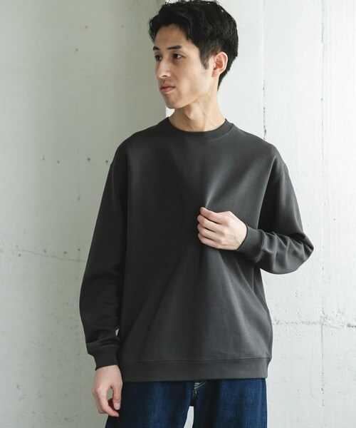 URBAN RESEARCH DOORS（アーバンリサーチドアーズ）の「シルケットダンボールロングスリーブTシャツ（Tシャツ/カットソー・メンズ・WHITE/BROWN/CHARCOAL・M/L）」の19枚目の写真