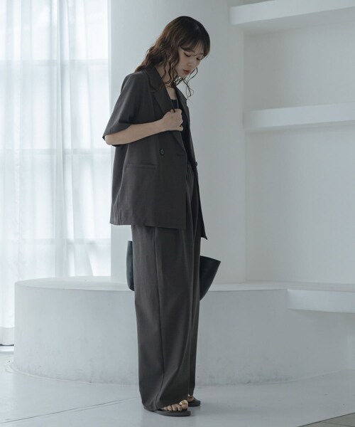 URBAN RESEARCH Sonny Label（アーバンリサーチサニーレーベル）の「ハイスペジャケットパンツセットアップ（セットアップ・レディース・オフ/チャコール・Free）」の19枚目の写真