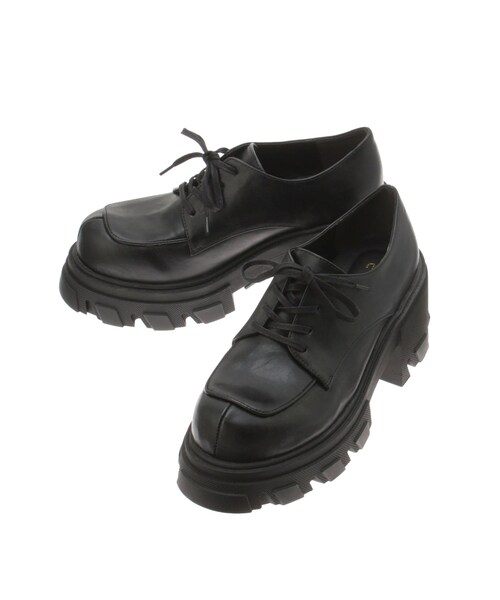 EVRIS（エヴリス）の「レースアッププラットフォームシューズ（ローファー・レディース・ホワイト/ブラック/ブラウン・S/M/L）」の19枚目の写真