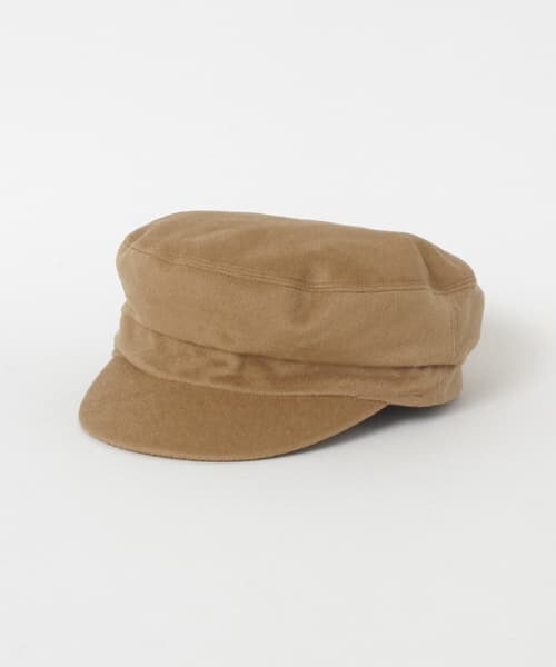 URBAN RESEARCH DOORS（アーバンリサーチドアーズ）の「KIJIMA TAKAYUKI　カシミヤマリンキャップ∴（ハンチング/ベレー帽・レディース・CAMEL/BLACK・FREE）」の3枚目の写真