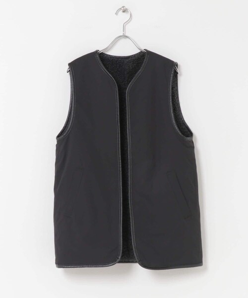 URBAN RESEARCH DOORS(アーバンリサーチドアーズ)の「リバーシブルボアベスト(テーラードジャケット・レディース・GREGE/CHARCOAL・M)」の18枚目の写真