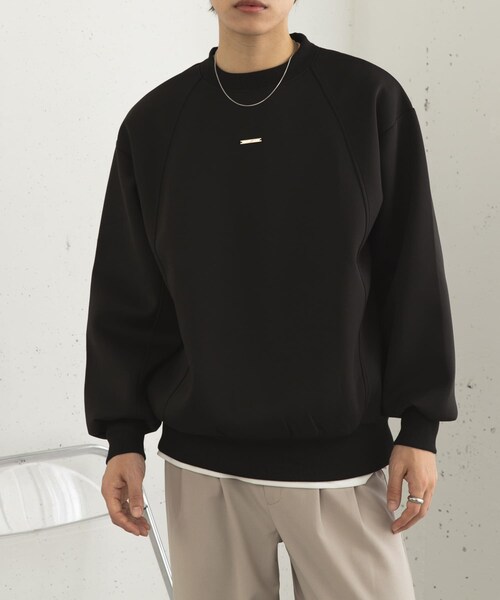 SENSE OF PLACE by URBAN RESEARCH（センスオブプレイスバイアーバンリサーチ）の「ポンチプレートキリカエスウェット（スウェット・メンズ・BLUE/BLACK/GRAY・M/L）」の12枚目の写真