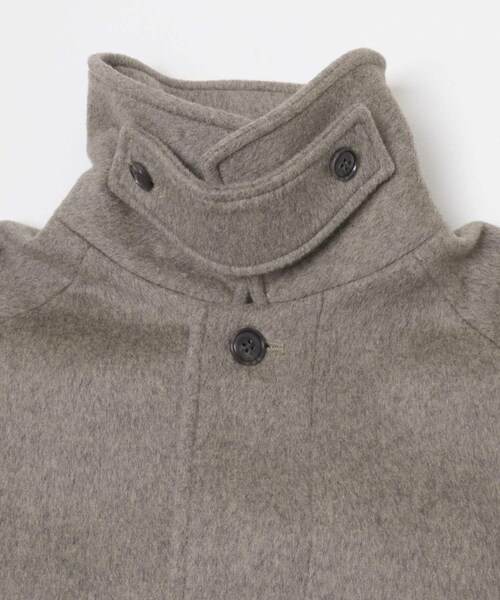 かぐれ（カグレ）の「ウールバックタックショートコート（ステンカラーコート・レディース・GRAY/CHARCOAL・Free）」の9枚目の写真