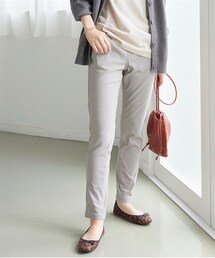 nissen | 大きいサイズ超ストレッチ裏起毛レーヨン混スリムパンツ（ゆったり太もも）（選べる２レングス）(パンツ)