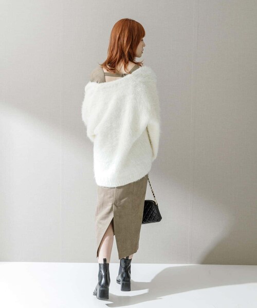 URBAN RESEARCH ROSSO（アーバンリサーチロッソ）の「バックベルトワンピース（ワンピース・レディース・navy/beige/d.bordeaux・36/38）」の8枚目の写真