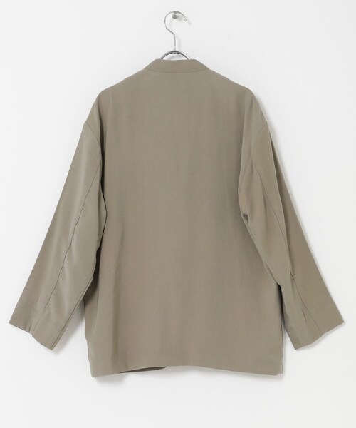 URBAN RESEARCH DOORS（アーバンリサーチドアーズ）の「ノーカラージャケット（テーラードジャケット・レディース・GREIGE/CHARCOAL・Free）」の11枚目の写真