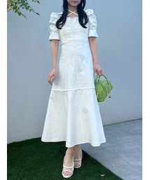 dazzlin | 【再生産分】2WAYスイッチングステッチワンピース(ワンピース)