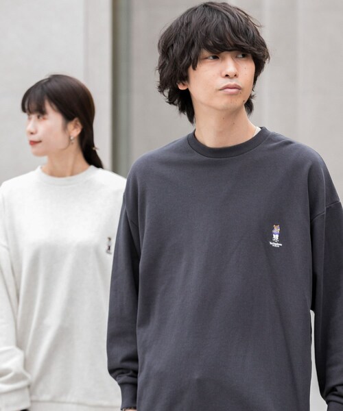 SENSE OF PLACE by URBAN RESEARCH(センスオブプレイスバイアーバンリサーチ)の「(別注)テディベアスウェットシャツ(スウェット・メンズ・CHARCOAL/OATMEAL/ORANGE・M/L)」の13枚目の写真