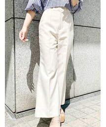 MERCURYDUO | ベルト付リネンライクフレアパンツ(その他パンツ)