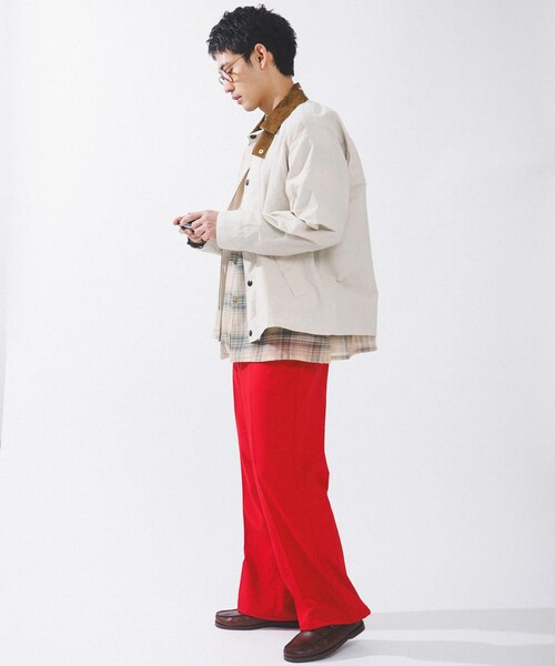 URBAN RESEARCH（アーバンリサーチ）の「Barbour　ICONS TRANSPORT CASUAL JACKET（テーラードジャケット・メンズ・OATMEAL/DARK NAVY/IVY GREEN・M/L/XL）」の15枚目の写真