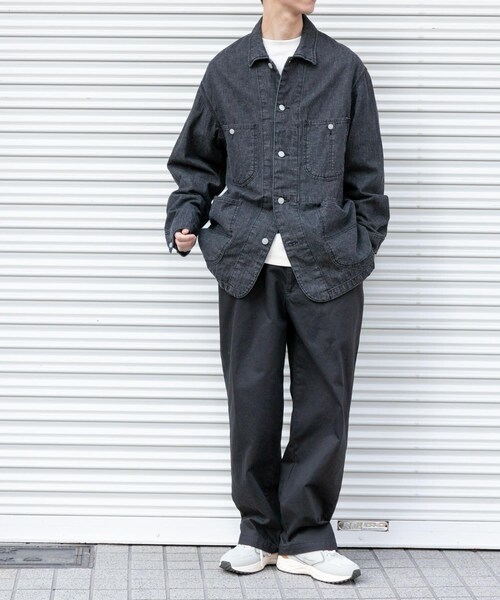 URBAN RESEARCH DOORS(アーバンリサーチドアーズ)の「FORK&SPOON 綿麻デニム5ポケットパンツ(デニムパンツ・メンズ・BLACK/ONEWASH・4/5)」の9枚目の写真