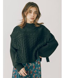 EVRIS | ケーブルベストレイヤードニットトップス(ニット/セーター)