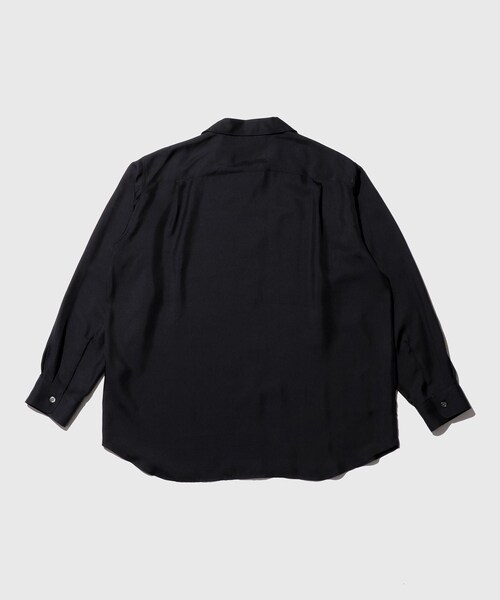 ADAM ET ROPE'（アダムエロペ）の「【BODHI/ボーディ】 VACANCES  WASHABLE MATTE SILK LS SHIRT（シャツ/ブラウス・メンズ・ネイビー・2/3）」の11枚目の写真