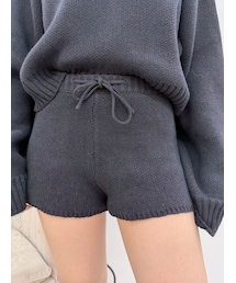 EVRIS | ダブルジャガードニットショートパンツ【セットアップ着用可能】(その他パンツ)