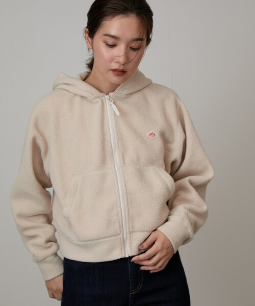 NERGY(ナージー)の「DANTON #DT-C0363 POL_ZIP PARKA(パーカー・レディース・ブラック/キナリ・M)」の21枚目の写真