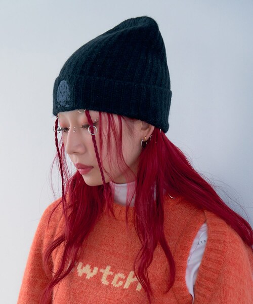 THE GOODLAND MARKET（ザグッドランドマーケット）の「Abode of Snow　Yeti Beanie（ニットキャップ/ビーニー・レディース・BLACK/GRAY/Mustard/Purple/Green・S）」の6枚目の写真