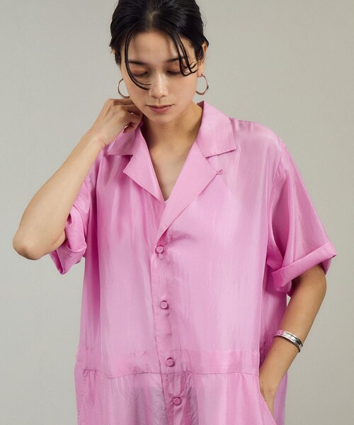 ADAM ET ROPE'（アダムエロペ）の「【WONDER FULL LIFE/ワンダーフルライフ】トラベラーズ2 オールインワン（つなぎ/オールインワン・レディース・ネイビー/ピンク・S）」の9枚目の写真