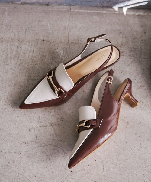 VIS（ビス）の「スリングバックビットパンプス（パンプス・レディース・ブラック/ダークブラウン系・L/M/S）」の14枚目の写真