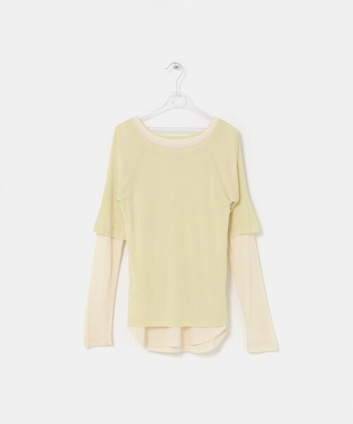 LAATO(ラート)の「layered color tee(Tシャツ/カットソー・レディース・ネズミ/バター/リップ・Free)」の12枚目の写真
