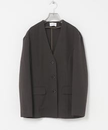 URBAN RESEARCH | new basic WOOL LINEN SILK JACKET(ノーカラージャケット)