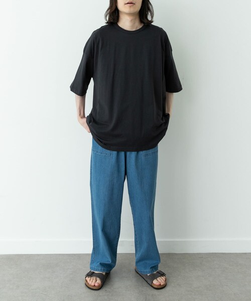 URBAN RESEARCH Sonny Label（アーバンリサーチサニーレーベル）の「SHELTECH　WIDE T-SHIRTS（Tシャツ/カットソー・メンズ・BLACK/WHITE/GRAY・M/L/XL）」の11枚目の写真