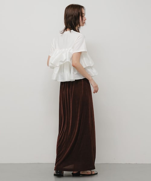 SENSE OF PLACE by URBAN RESEARCH(センスオブプレイスバイアーバンリサーチ)の「シャイニーイージーナロースカート(スカート・レディース・BROWN/BLACK/BEIGE・S/M)」の20枚目の写真