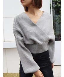 EMODA | カシュクールショートニット(ニット/セーター)