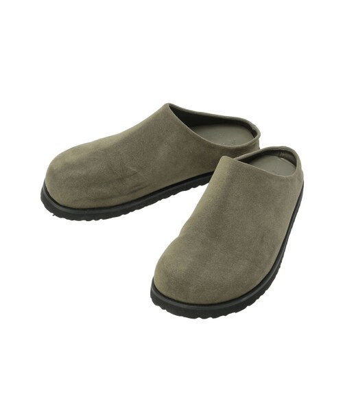 Ungrid（アングリッド）の「フェイクスウェードラウンドトゥスリッポン（スリッポン・レディース・ブラック/カーキ・S/M/L）」の6枚目の写真