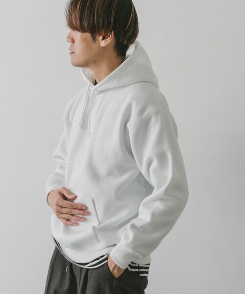 URBAN RESEARCH DOORS(アーバンリサーチドアーズ)の「『速乾』クイックドライ プルオーバーフーディ(パーカー・メンズ・BLUE GRAY/OFF/BEIGE/NAVY/ROYAL/RED・M/L/XL)」の9枚目の写真