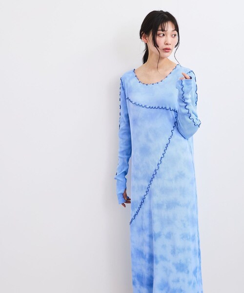 VIS（ビス）の「タイダイワンピース（ワンピース・レディース・ブルー系/イエロー系・F）」の11枚目の写真