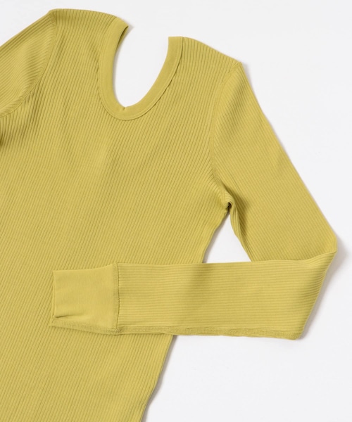 URBAN RESEARCH（アーバンリサーチ）の「HAKUJI　Organic Cotton Long-Sleeve Pullover（Tシャツ/カットソー・レディース・BLACK/WHITE/LIME・FREE）」の15枚目の写真