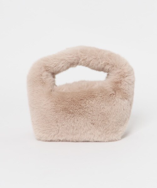 URBAN RESEARCH ROSSO（アーバンリサーチロッソ）の「LE VERNIS　Fake fur micro bag（ハンドバッグ・レディース・グリーン/ライトベージュ/パープル/ブラウン・-）」の8枚目の写真