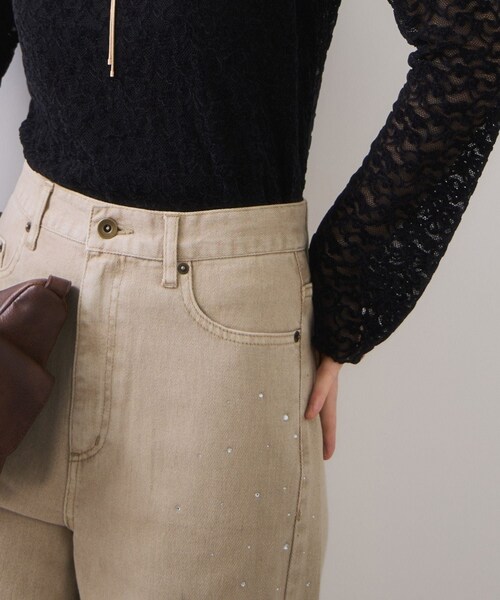 VIS(ビス)の「ビジューデニムパンツ(デニムパンツ・レディース・ベージュ/ブルー・M/S)」の20枚目の写真