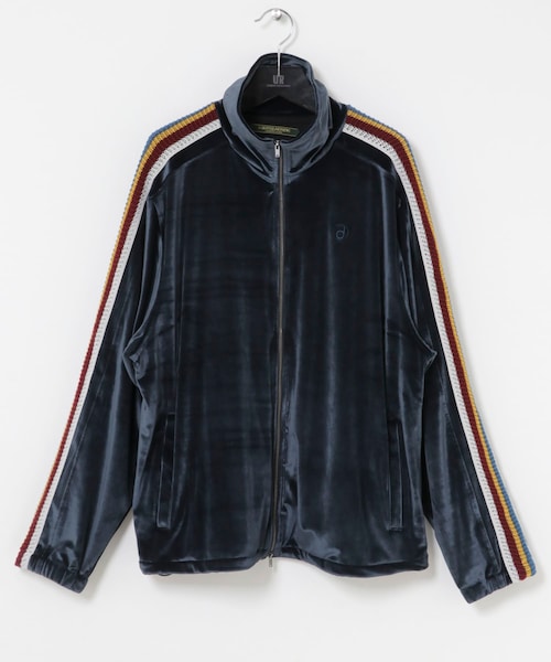 URBAN RESEARCH（アーバンリサーチ）の「The DUFFER N NEPHEWS　VELOUR TRACK JACKET（テーラードジャケット・メンズ・BLACK/NAVY・S/M）」の2枚目の写真