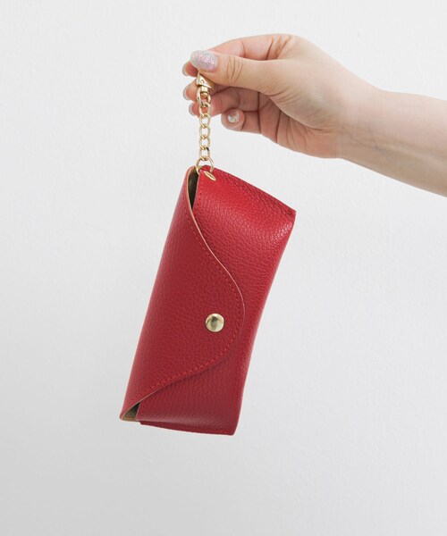 URBAN RESEARCH（アーバンリサーチ）の「アイウェアケース（ポーチ・レディース・OFFWHITE/RED/MOCHA/NERO・-0）」の6枚目の写真