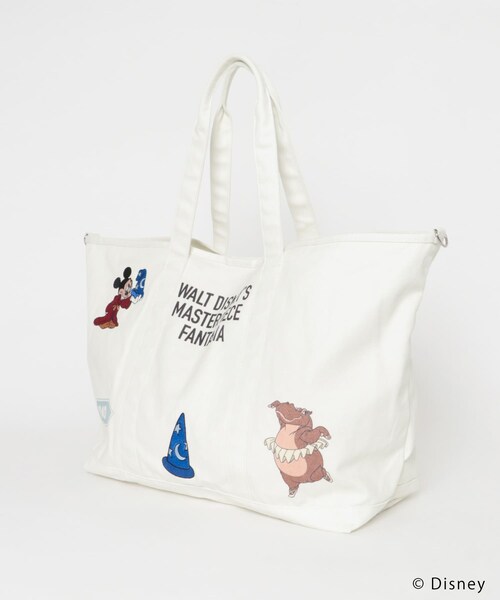 URBAN RESEARCH(アーバンリサーチ)の「別注/Disney/キャンバスバッグ(トートバッグ・レディース・NATURAL/NAVY・Free)」の9枚目の写真