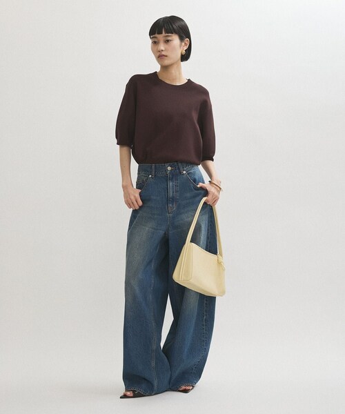 ADAM ET ROPE'（アダムエロペ）の「【サステナブル】バックタックワイドデニム（デニムパンツ・レディース・ブルー/サックス・36/38）」の8枚目の写真