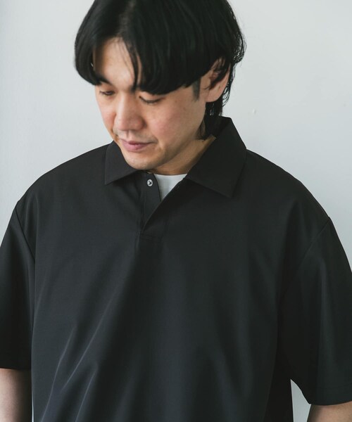 URBAN RESEARCH DOORS（アーバンリサーチドアーズ）の「『UR TECH』サマシェア ポロシャツ（ポロシャツ・メンズ・CHARCOAL/L.BLUE/BLACK・M/L/XL）」の16枚目の写真