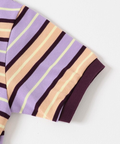 URBAN RESEARCH DOORS(アーバンリサーチドアーズ)の「Scye STRIPEDCOTTONSHIRTS(ポロシャツ・レディース・グリーンST/パープルST・38)」の12枚目の写真