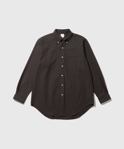 ADAM ET ROPE'(アダムエロペ)の「《別注》【Brooks Brothers/ブルックス ブラザーズ】EX NOIR OX BD SHIRTS(シャツ/ブラウス・メンズ・チャコール・L/M/S)」の5枚目の写真