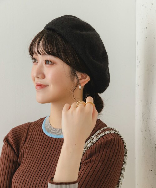 RODE SKO（ロデスコ）の「バスクベレー帽（ハンチング/ベレー帽・レディース・ROYAL/IVORY/L.GRAY/BLACK・one）」の2枚目の写真