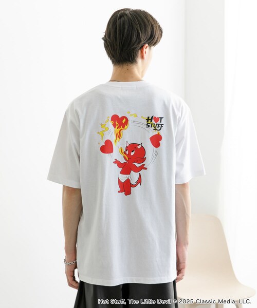 SENSE OF PLACE by URBAN RESEARCH(センスオブプレイスバイアーバンリサーチ)の「『別注』HOT STUFF×SENSE OF PLACE プリントTシャツ A(Tシャツ/カットソー・メンズ・WHITE/CHARCOAL/YELLOW・M/L)」の16枚目の写真