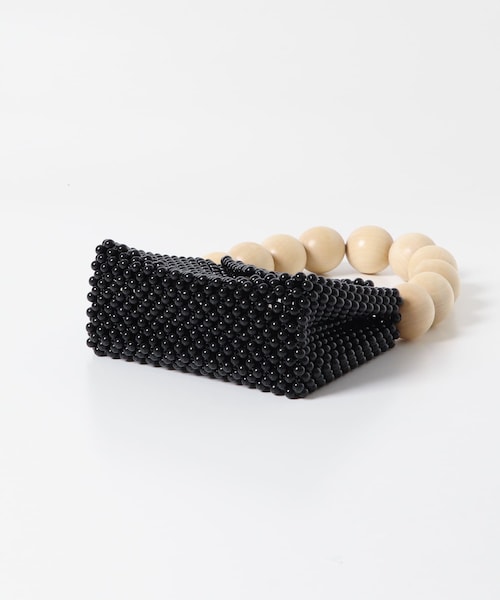 URBAN RESEARCH DOORS(アーバンリサーチドアーズ)の「TOOS wood ball handbag(ハンドバッグ・レディース・black・one)」の5枚目の写真