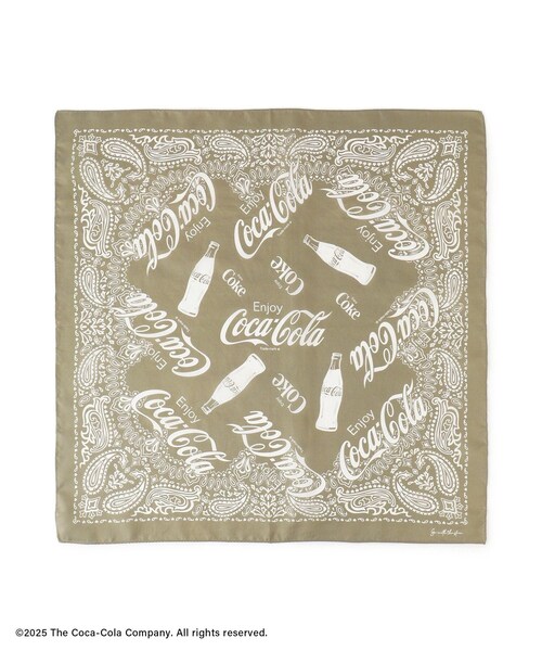 ADAM ET ROPE'（アダムエロペ）の「Coca-Cola スカーフ（バンダナ/スカーフ・レディース・ブラック/ベージュ・F）」の8枚目の写真