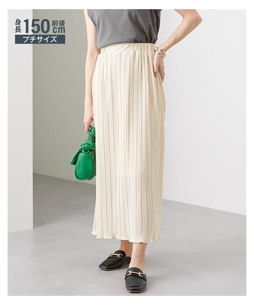 nissen（ニッセン）の「小さいサイズ　ランダムプリーツタイトスカート　低身長さん・小柄女性（スカート・レディース・アイボリー/チャコール/ライトグレー/ネイビー・PSS/PS/PM/PL）」の11枚目の写真
